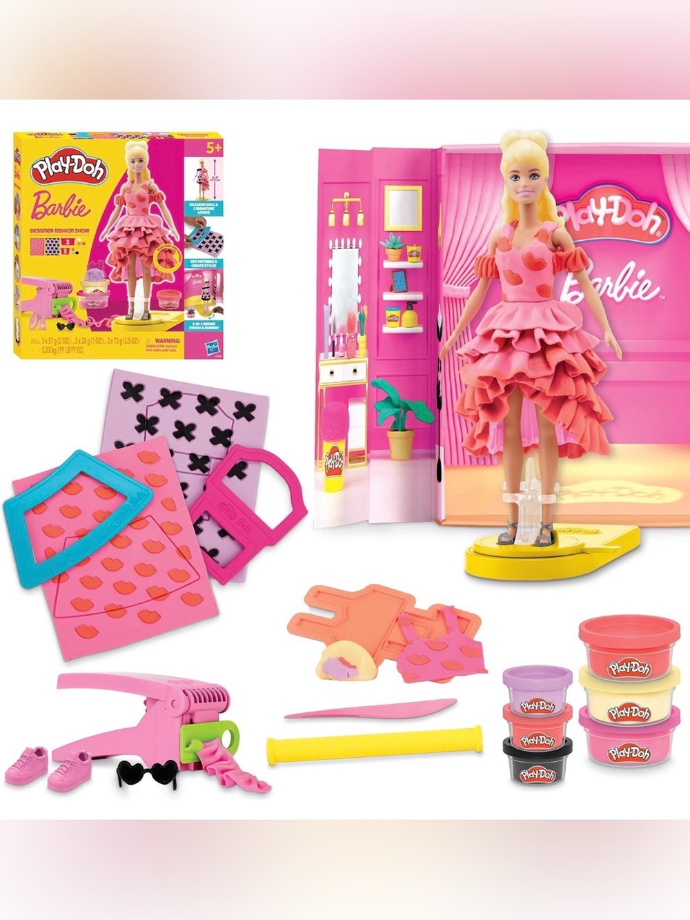 NWT Barbie Play-doh - Fashion Designer Playset - Pink